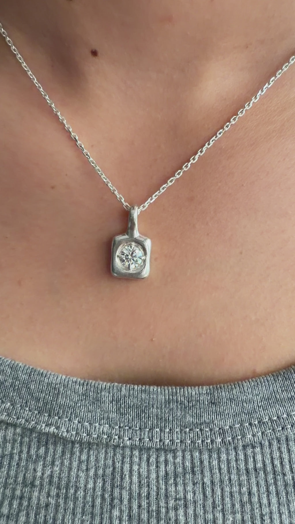 Round Silver Pendant