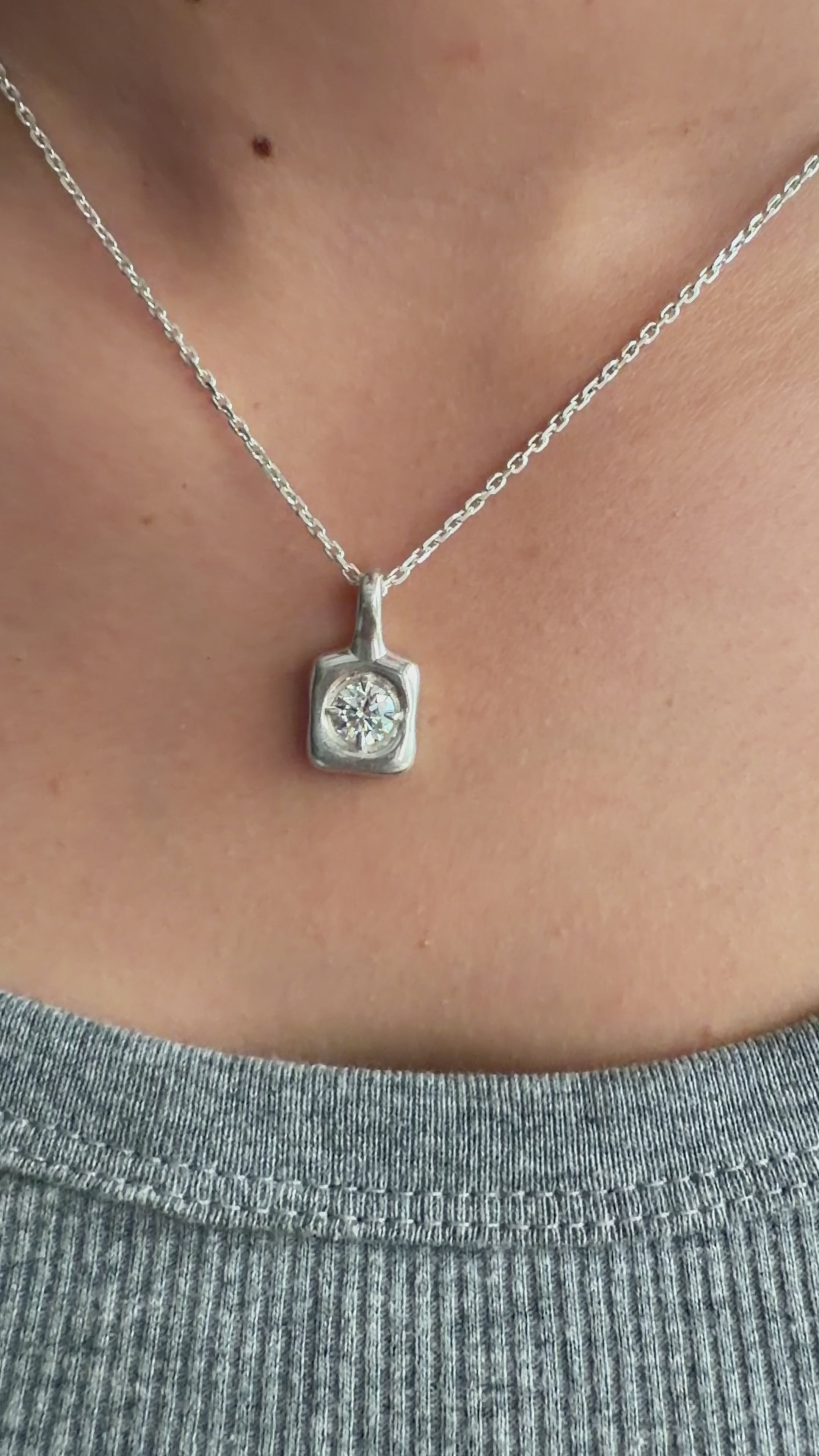 Round Silver Pendant